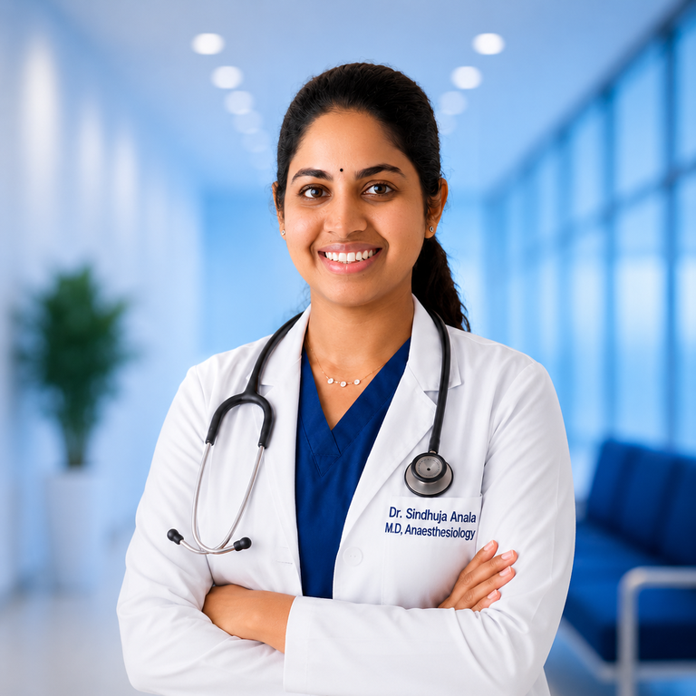 Portrait of Dr Anala Sindhuja, Anaesthesiology specialist at Wellness Hospitals